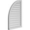 Ekena Millwork Quarter Round Top Left Surface Mount PVC Gable Vent w/ 2"W x 2"P Brickmould Sill Frame, 24"W x 36"H GVPQL24X3603SN - alternate 5